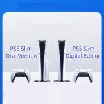 Bubble Free For PS5 Slim Skin Disc Edition & Digital Edition Console And Controller Vinyl Cover Skins Wraps Scratch Resistant, Compatible With For PS5 Slim 33337 Anti Scratch (Size : Disc Version)