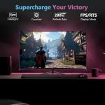 Z-Edge 27 Inch Curved Gaming Monitor 280Hz (DP) 240Hz (HDMI) 1ms MPRT Full HD 1080P 16:9 VA Panel, 350cd/m² Brightness, Ultra-Thin Bezel, FreeSync, HDMI 2.0 & DisplayPort 1.2, Black