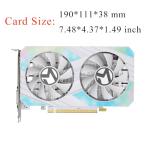 maxsun AMD Radeon RX 580 8GB 2048SP GDDR5 Computer Video Graphics Card GPU for PC Gaming 256-Bit DirectX 12 DVI, HDMI, DisplayPort Multi Monitors Extend (White)