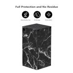 playvital Black White Marble Effect Custom Vinyl Skins for Xbox Series X, Wrap Decal Cover Stickers for Xbox Series X Console Controller