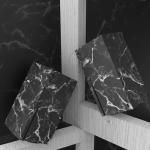 playvital Black White Marble Effect Custom Vinyl Skins for Xbox Series X, Wrap Decal Cover Stickers for Xbox Series X Console Controller