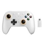 8Bitdo Ultimate 2 Wireless Controller for Windows & Android, Gaming Controller with TMR Joysticks, Switchable Hall Effect/Tactile Triggers, Motion Control, RGB Fire Ring, 8Speed Wireless Tech, White