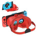 VR Headset for Nintendo Switch & OLED Model Upgrade, 3D Googles for Nintendo Switch OLED VR Games, Virtual Reality Glasses with Adjustale HD Lenses and Comfortable Head Strap