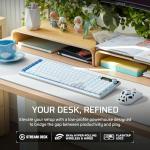 Corsair VANGUARD AIR 99 WIRELESS Low-Profile Optical-Mechanical RGB Gaming Keyboard – QWERTY UK, 99% Layout, OPX Switches, 8000Hz Hyper-Polling, Stream Deck Integration, Flashtap SOCD – White