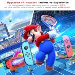 VR Headset for Nintendo Switch & OLED Model Upgrade, 3D Googles for Nintendo Switch OLED VR Games, Virtual Reality Glasses with Adjustale HD Lenses and Comfortable Head Strap