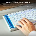 Corsair VANGUARD AIR 99 WIRELESS Low-Profile Optical-Mechanical RGB Gaming Keyboard – QWERTY UK, 99% Layout, OPX Switches, 8000Hz Hyper-Polling, Stream Deck Integration, Flashtap SOCD – White