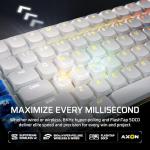 Corsair VANGUARD AIR 99 WIRELESS Low-Profile Optical-Mechanical RGB Gaming Keyboard – QWERTY UK, 99% Layout, OPX Switches, 8000Hz Hyper-Polling, Stream Deck Integration, Flashtap SOCD – White