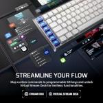 Corsair VANGUARD AIR 99 WIRELESS Low-Profile Optical-Mechanical RGB Gaming Keyboard – QWERTY UK, 99% Layout, OPX Switches, 8000Hz Hyper-Polling, Stream Deck Integration, Flashtap SOCD – White