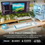 Corsair VANGUARD AIR 99 WIRELESS Low-Profile Optical-Mechanical RGB Gaming Keyboard – QWERTY UK, 99% Layout, OPX Switches, 8000Hz Hyper-Polling, Stream Deck Integration, Flashtap SOCD – White