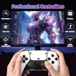 Retro Games Console 4k, HD Game Stick Compatible with 28 Emulators, Plug and Play Retro Gaming Console for TV with 2 x 2.4GHz Gaming Controllers, Ideal for Family & Friends Entertainment (128G)