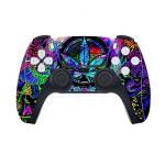 PlayVital Psychedelic Leaf Full Set Skin Decal for ps5 Console Disc Edition,Sticker Vinyl Decal Cover for ps5 Controller & Charging Station & Headset & Media Remote