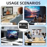 4K HDM Audio Video Capture Card, 1080P 30FPS USB 3.0 Full HD 4K@30Hz Game Streaming Capture Cards Device Compatible with PS5 PS4 Switch Xbox OBS Mac Linux Windows Camera Live Broadcasting Recording