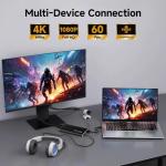 4K HDMI Video Capture Card, USB 3.0 Video Capture Device Full HD 1080PAudio Video Captures Card 4K HDMI Loop-Out for Game Recording, Live Streaming Broadcasting Computer, Mobile Phone, Video Camera