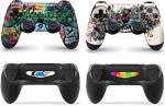 giZmoZ n gadgetZ PS4 SLIM Console GRAFFITI Skin Decal Vinal Sticker + 2 Controller Skins Set