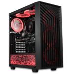 XUM Spartan Prebuilt Gaming PC: AMD Ryzen 5 5600G, Radeon Vega 7 Integrated Graphics, 16GB DDR4 RAM, 256GB NVMe SSD, 1TB HDD, 500W PSU, aRGB, WiFi 5, Windows 11 Home, Entry Level, Black Case