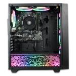 XUM Spartan Prebuilt Gaming PC: AMD Ryzen 5 5600G, Radeon Vega 7 Integrated Graphics, 16GB DDR4 RAM, 256GB NVMe SSD, 1TB HDD, 500W PSU, aRGB, WiFi 5, Windows 11 Home, Entry Level, Black Case