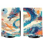 playvital Dragon's Elysium Pattern Full Set Skin Decal for PS5 Console Digital Edition, Sticker Vinyl Decal Cover for PS5 Controller & Charging Station & Headset & Media Remote