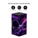 playvital Purple Deep Space Custom Vinyl Skins for Xbox Series X, Wrap Decal Cover Stickers for Xbox Series X Console Controller