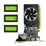 SAPLOS GT 730 4GB Graphics Card, 2 HDMI, DisplayPort, VGA, DDR3 64-bit, Low Profile Video Card PC, Computer GPU, Low Power, PCI Express x8, DirectX 12