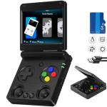 RG34XXSP Retro Handheld Game Console Linux System RG 34XXSP Retro Gaming Console 3.4 "IPS Screen with Linux System 3300mAh Battery with WiFi/Bluetooth 64GB (RG34XXSP-Black-uk-new)