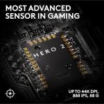 Logitech G PRO X SUPERLIGHT 2 SE wireless gaming mouse, 60 g pro-grade mouse with 5 programmable buttons, 44K DPI sensor, 888+ IPS, 1 kHz report rate, USB-C charging for PC/Mac - Black