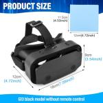 VR Headset for Phone, 4. 7-7-inch Adjustable Virtual Reality Goggles Headset, Ultra-Wide 100° Viewing Angle Eyes Protected Anti-Blue HD Lenses, 3D VR Glasses for Phone/Android