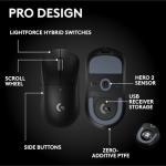 Logitech G PRO X SUPERLIGHT 2 SE wireless gaming mouse, 60 g pro-grade mouse with 5 programmable buttons, 44K DPI sensor, 888+ IPS, 1 kHz report rate, USB-C charging for PC/Mac - Black