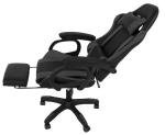 FENIXSHOP24 HLD-920 Ergonomic Gaming Chair/Armchair with Footrest, Headrest and Lumbar Support Armrests X Gamer with Swivel Wheels Black/Grey HLD-920 (Black/Grey)