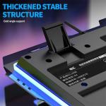 INDOTEAM RGB Gaming Keyboard - USB Wired Computer Mechanical Keyboard with RGB Illumination - LED Backlit Keyboards with Mechanical Feeling for Working Gaming PC Gamers