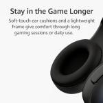 Audeeo Vangaurd Wired Gaming Headset with Microphone – RGB Light-Up Over-Ear Headphones, Noise-Isolating Stereo Sound, 3.5 mm for PC, PS5, PS4, Xbox, Switch, Laptop & Mobile (Black)