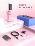 FIFINE USB PC Gaming Microphone, Condenser Streaming Mic Compatible with PS4 PS5 Mac, for Recording, Podcast, Video, with RGB Control, Tap-to-Mute, Volume Control, Headphone Jack, Based Stand-A8 Pink