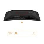 AOC C24G42E 23.6 inch FHD Gaming Monitor Curved, 180Hz, VA Panel, 0.5ms MPRT, Adaptive Sync, HDR10, FreeSync, Speakers (1920x1080 HDMI 2x 2.0 DP 1x 1.4) Black