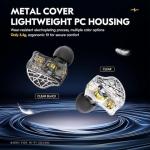 Yinyoo CCZ NC02 In-Ear Monitors Earphones,10mm Magnetic DD Gaming Earbuds with 2 Pin TFZ Detachable Cable,Lightweight HiFi Wired IEM Headphones for Gaming/Music