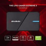 AVerMedia GC551G2 Live Gamer EXTREME 3 - 4K30 USB Capture Card with 4K60 HDR Passthrough, VRR, USB 3.2, Plug & Play, Low Latency Streaming for PS5, Xbox, OBS, Twitch, Mac, Windows 11, PC
