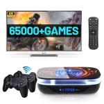 Kinhank Super Console X4 Plus Retro Game Consoles Built-in 65000+ Games, Plug and Play Video Game Console, Android 11/Emuelec 4.6/CoreE System, S905X4 Chip, 2.4G/5G, BT 5.0