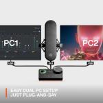 SteelSeries Alias Pro Kit — XLR Mic + Stream Mixer — 3x Bigger Capsule for Gaming, Streaming and Podcasting — USB/XLR Interface — Sonar Audio Software — Custom Controls — RGB — Single or Dual PC