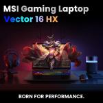 msi Vector 16 HX 16" QHD+ 240Hz Display, Ultra 7 255HX (Beats Intel i9-13900HX), NVIDIA GeForce RTX 5080 AI Gaming Laptop, 64GB DDR5, 4TB SSD, RGB Backlit, Bundle with PCO Notebook Fold Radiator