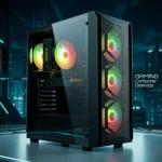 STGsivir Gaming PC, Gaming Computer Desktop Tower, GeForce RTX 3050 6GB GDDR6, Core i7 up to 3.9GHz,16GB RAM DDR, 512GB SSD, WIFI 6, BT 5.0, RGB Fan x3, Windows11 PRO