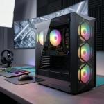 STGsivir Gaming PC, Gaming Computer Desktop Tower, GeForce RTX 3050 6GB GDDR6, Core i7 up to 3.9GHz,16GB RAM DDR, 512GB SSD, WIFI 6, BT 5.0, RGB Fan x3, Windows11 PRO
