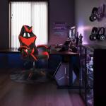 Grennswick ​​Ergonomic Gaming Chair Adjustable Lumbar Support & Headrest - Reclining Office Computer Chair, 360° Swivel PU Leather Racing Seat for Long Sessions​ (Black+red)