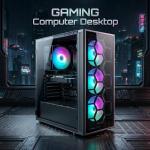 STGsivir Gaming PC, Gaming Computer Desktop Tower, GeForce GTX1660 TI 6GB GDDR6, Core i7 up to 3.9GHz,16GB RAM, 1TB SSD, WIFI, BT5.0, RGB Fan x3, Windows11 PRO