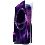 playvital Purple Deep Space Full Set Skin Decal for ps5 Console Disc Edition, Sticker Vinyl Decal Cover for ps5 Controller & Charging Station & Headset & Media Remote