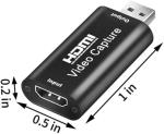 HDMI Video Capture Card, 4K HDMI to USB Capture Card Full HD 1080P 30fps, Record via DSLR, Camcorder, Action Cam for Gaming, Streaming TV, Recorder Live Streaming Video for Windows Mac OS