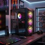 STGsivir Gaming PC, Gaming Computer Desktop Tower, GeForce RTX 3060 12GB GDDR6, Ryzen 5 5500 up to 4.2GHz,16GB RAM DDR4, 512GB SSD, WIFI 6, BT 5.0, RGB Fan x3, Windows11 PRO