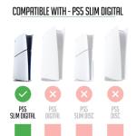 PS5 (Slim) Digital Bundle Vinyl Skin – Premium 3M™ Decals for Console & Controllers | Bubble-Free, Scratch-Resistant, Easy Application, Residue-Free Removal | Custom Gaming Skin, Made in UK (Cosmic)