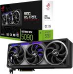ASUS ROG Astral GeForce RTX 5090 32GB GDDR7 OC Gaming Graphics Card (PCIe 5.0, 2x HDMI, 3x DisplayPort, 3.8-slot, 4 Fans Patented Cooling Tech for Lower Temps Noise, NVIDIA DLSS4, 8K Resolution, ARGB)
