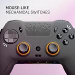 SCUF ENVISION PRO Wireless V2 (2025) PC Only Gaming Controller – Anti-Drift Thumbsticks – Five Remappable G-Keys – Remappable Back Paddles – Instant Triggers – Steel Grey