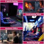 ZER-LON Gaming PC Desktop Computer, Core I7 up to 3.9GHz, Radeon RX 590 8GB GDDR5, 16G DDR3 RAM, 512GB SSD, WiFi 5.0, Prebuilt Gaming PC Tower Computer with 5 RGB Fan