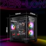 ZER-LON Gaming PC Desktop Computer, Core I7 up to 3.9GHz, Radeon RX 590 8GB GDDR5, 16G DDR3 RAM, 512GB SSD, WiFi 5.0, Prebuilt Gaming PC Tower Computer with 5 RGB Fan