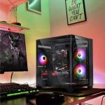 ZER-LON Gaming PC Desktop Computer, Core I7 up to 3.9GHz, Radeon RX 590 8GB GDDR5, 16G DDR3 RAM, 512GB SSD, WiFi 5.0, Prebuilt Gaming PC Tower Computer with 5 RGB Fan